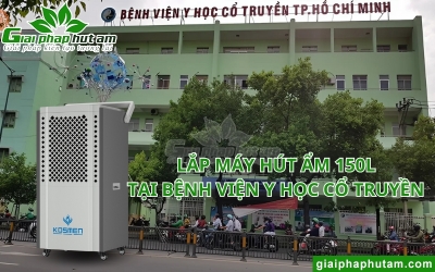 Lắp Máy Hút Ẩm 150L Tại Bệnh Viện Y Học Cổ Truyền 