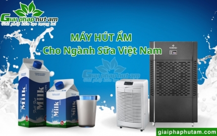 Máy hút ẩm cho ngành sữa