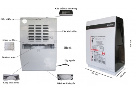 Máy hút ẩm EDISON ED-16B