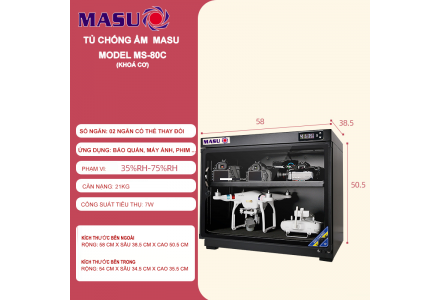 Tủ chống ẩm Masu MS-80C