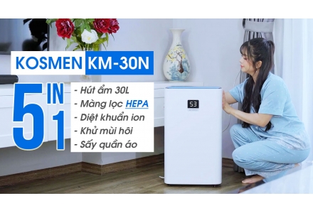 video review Máy hút ẩm Kosmen KM-30N