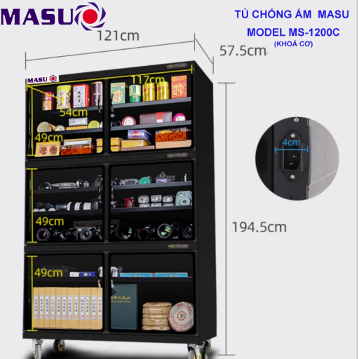 Tủ chống ẩm Masu MS-1200C