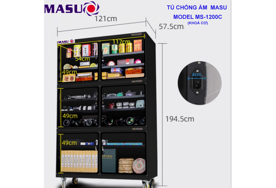 Tủ chống ẩm Masu MS-1200C