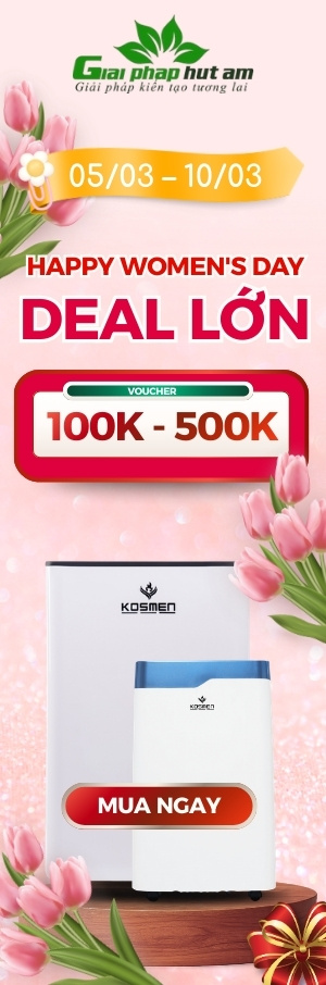 khuyến mãi máy hút ẩm Kosmen tháng 3-2026