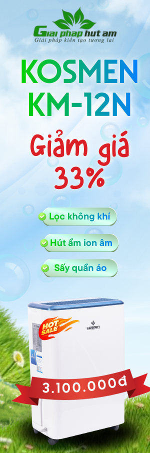 giảm giá máy hút ẩm Kosmen KM-12N