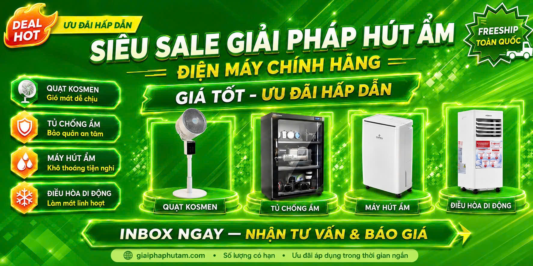15.8 - SIÊU SALE GIẢI PHÁP HÚT ẨM
