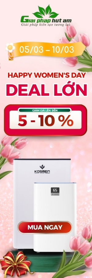 khuyến mãi máy hút ẩm Kosmen tháng 3-2026