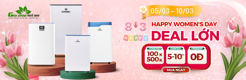 khuyến mãi máy hút ẩm Kosmen tháng 3-2026