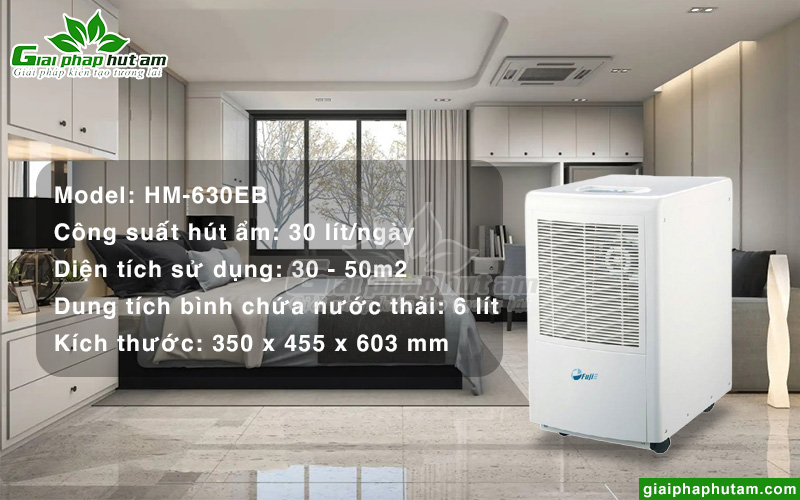 Thông số kỹ thuật máy hút ẩm dân dụng FujiE HM-630EB