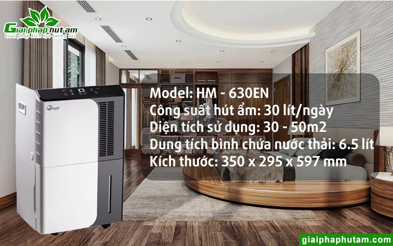 Thông số kỹ thuật máy hút ẩm dân dụng FujiE HM-630EN