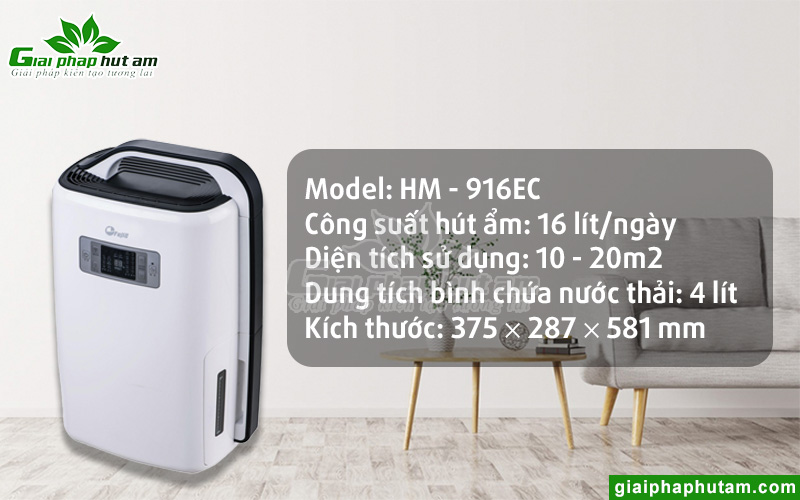 Máy hút ẩm dân dụng FujiE HM-916EC