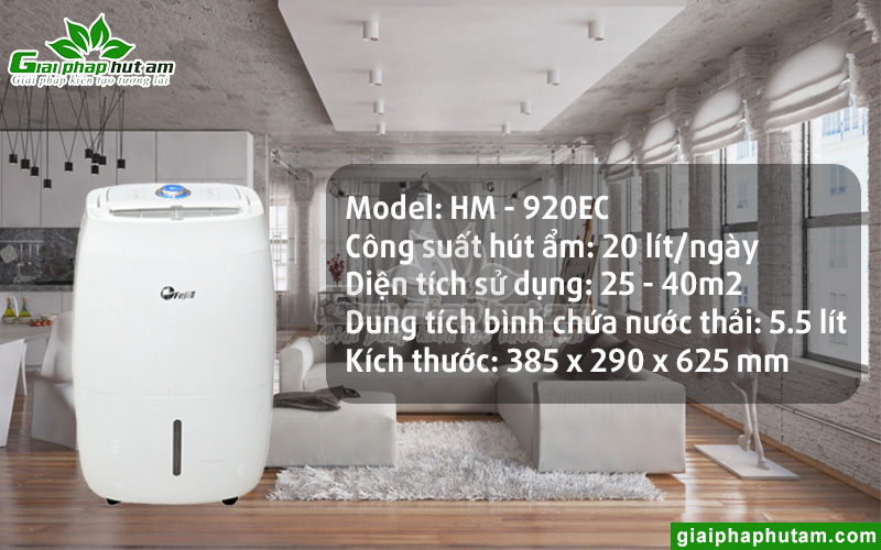 Thông số kỹ thuật máy hút ẩm dân dụng FujiE HM-920EC