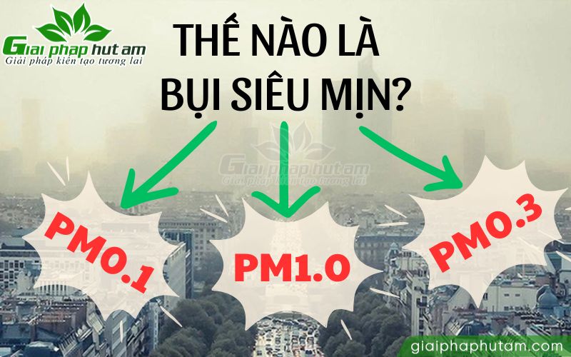 Bụi siêu mịn PM0.1, PM0.3, PM1.0