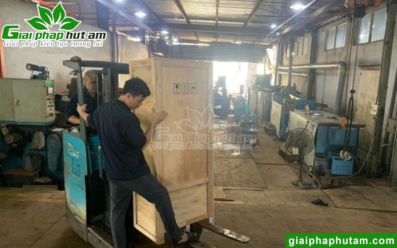 Hình ảnh lắp đặt máy hút ẩm Kosmen KM-180S tại Công ty TNHH APE Việt Nam