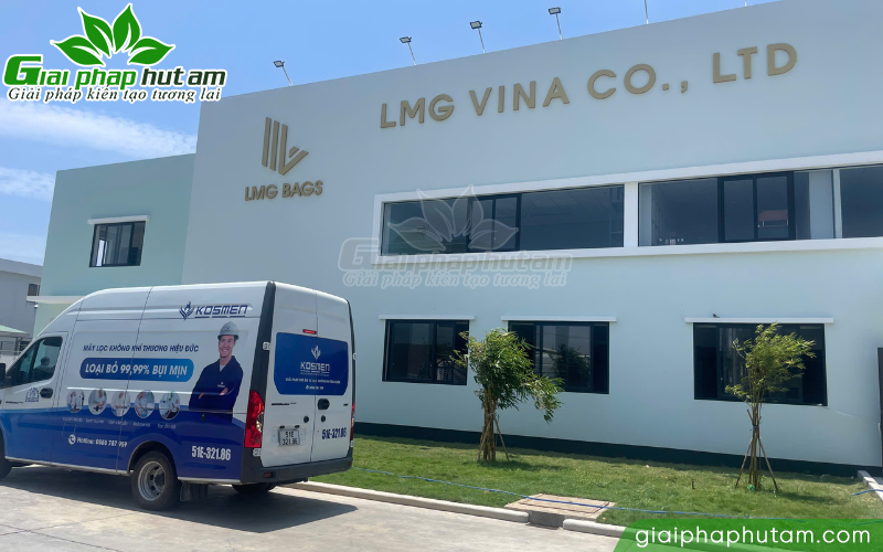 lắp máy hút ẩm kosmen km-180s cho công ty ở TPHCM