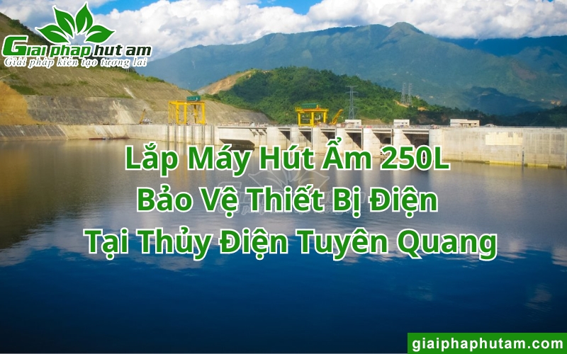 lắp máy hút ẩm bảo vệ thiết bị điện tại tuyển quang