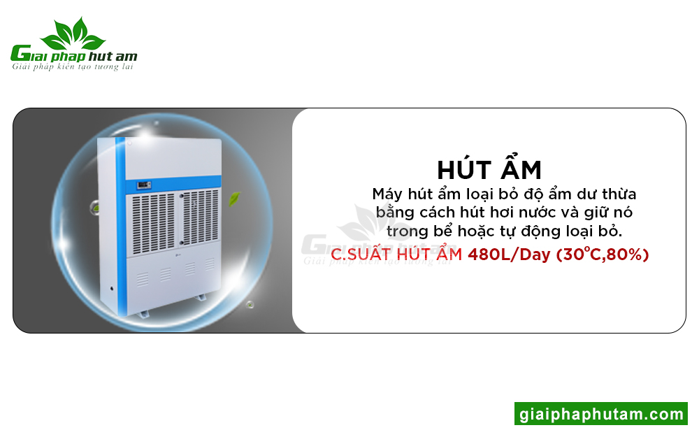 tính năng của Máy hút ẩm công nghiệp Fujihaia DH480BG