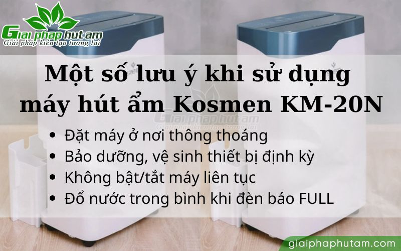 Hướng dẫn vị trí đặt máy hút ẩm Kosmen KM-20N