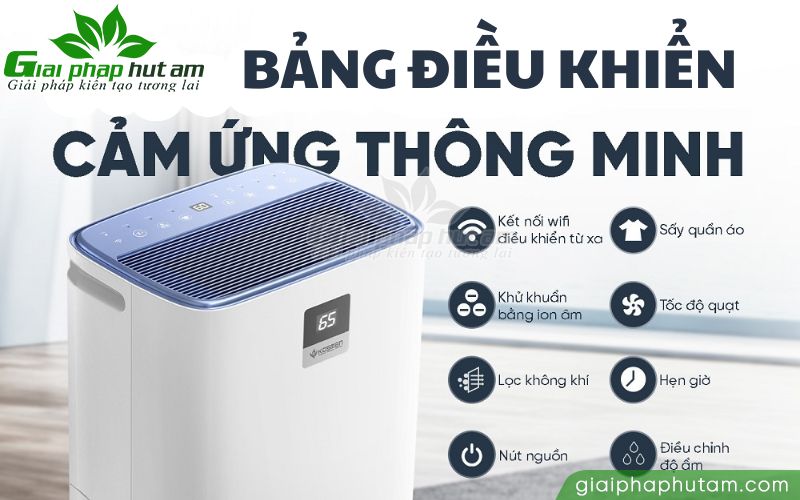 Các chức năng thông minh trên bảng điều khiển của máy hút ẩm Kosmen KM-30N