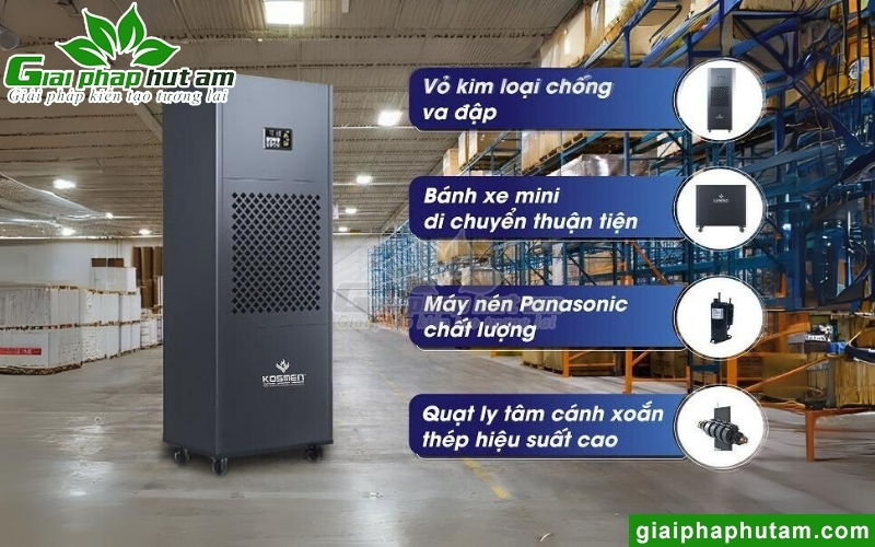 thiết kế của Máy hút ẩm Kosmen KM-210S