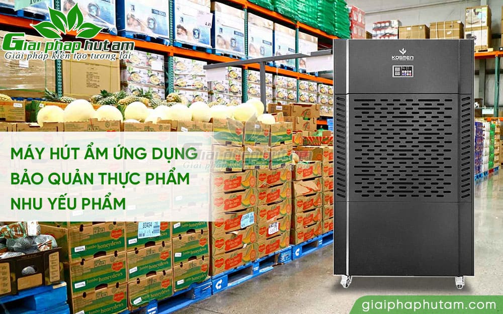 Máy hút ẩm công nghiệp giúp bảo quản nông sản, thực phẩm