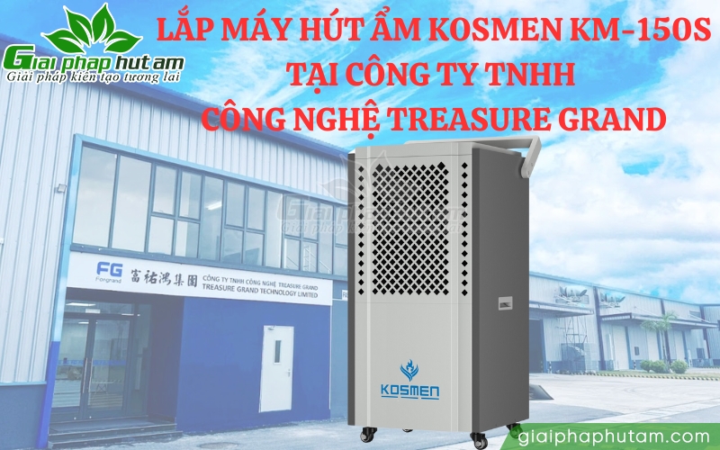 Lắp đặt máy hút ẩm công nghiệp 150L cho công ty ở Hải Dương