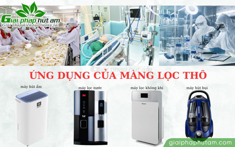 Ứng dụng của màng lọc thô