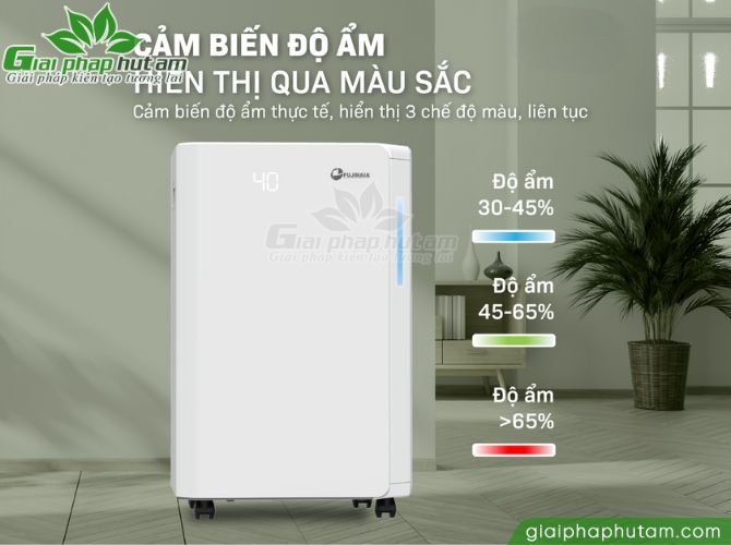 Máy hsut ẩm dân dụng 18L Fujihaia DH18CR