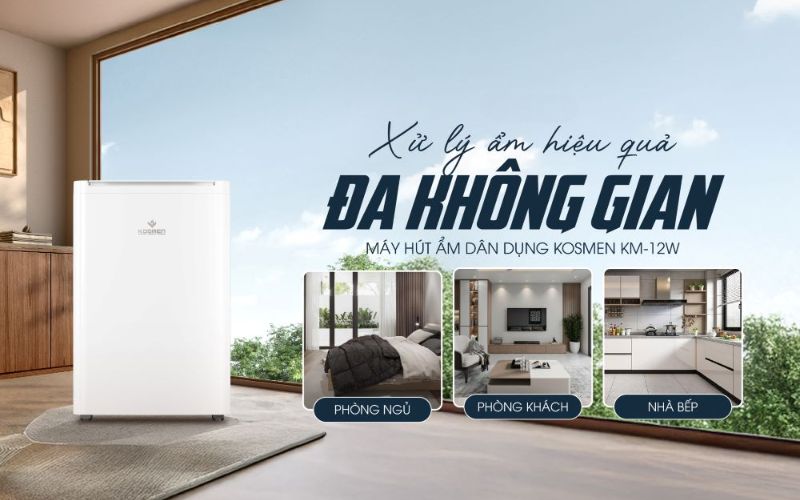 Máy hút ẩm gia đình Kosmen KM-12W