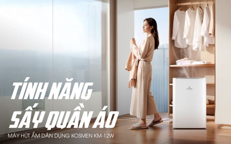 Máy hút ẩm gia đình Kosmen KM-12W
