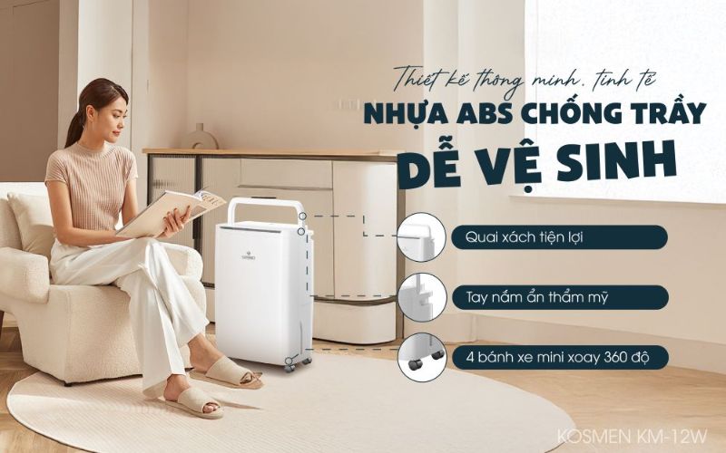 Máy hút ẩm gia đình Kosmen KM-12W