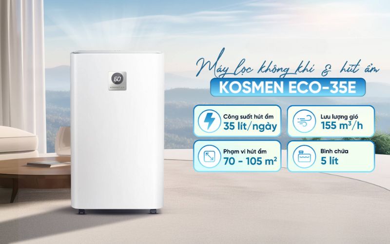 Máy hút ẩm gia đình Kosmen KM-12W