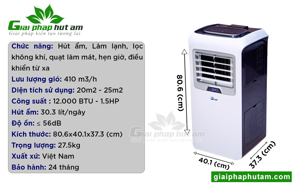 Thông tin máy lạnh mini di động FujiE MPAC12B