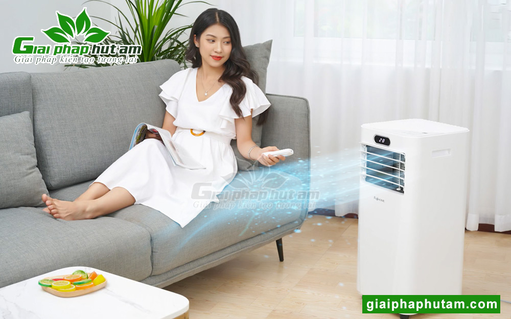 Máy lạnh di động Fujihome PAC09 vận hành êm ái