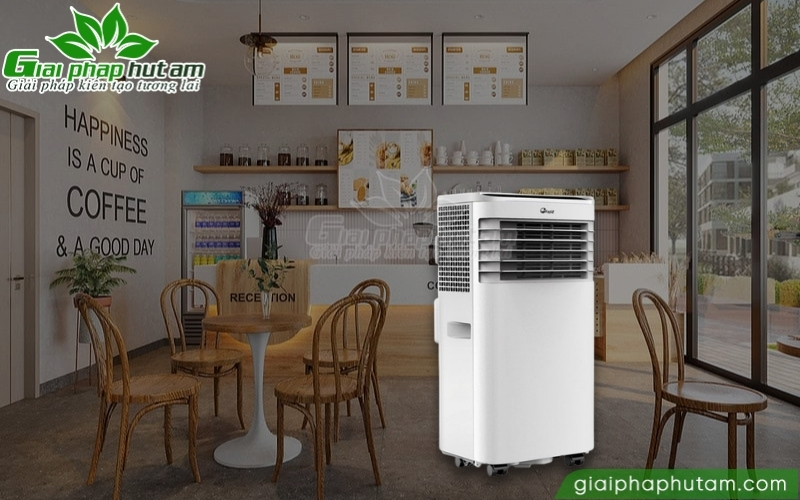 Bối trí máy lạnh di động cho quán cà phê, văn phòng hay cửa hàng dưới 30m2