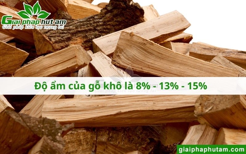 Độ ẩm của gỗ là 8%, 13%