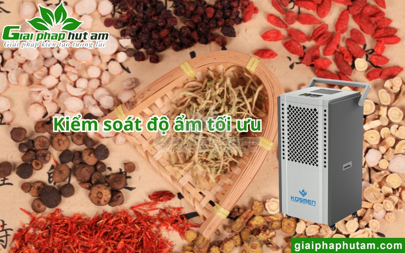 kiểm soát độ ẩm dược liệu