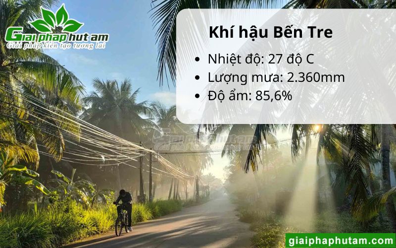 đặc điểm khí hậu tại bến tre