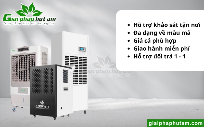 giải pháp hút ẩm cung cấp dịch vụ và sản phẩm chất lượng