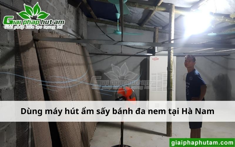 Máy hút ẩm trong sản xuất bánh đa nem tại Hà Nam