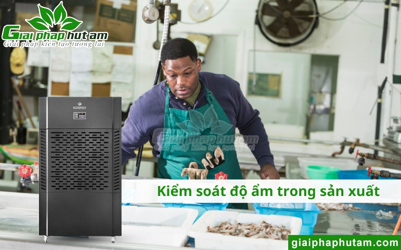 Máy hút ẩm tại Quảng Ninh dùng để kiểm soát độ ẩm trong sản xuất