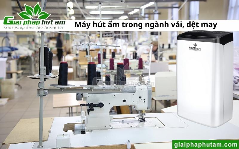 sử dụng Máy Hút Ẩm Tại Thái Bình trong dêt may