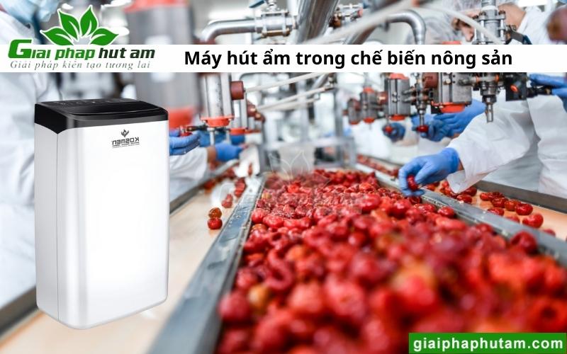 sử dụng Máy Hút Ẩm Tại Thái Bình trong chế biến nông sản