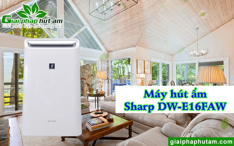 Máy hút ẩm lọc không khí Sharp DW-E16FA-W