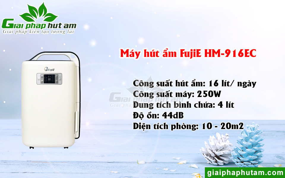 Máy hút ẩm gia đình FujiE HM-916EC