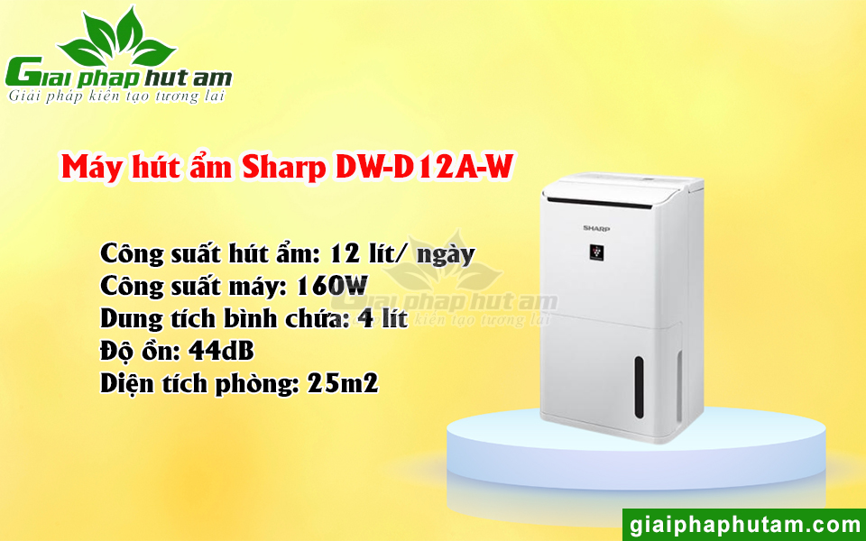 Máy hút ẩm Sharp DW-D12A-W