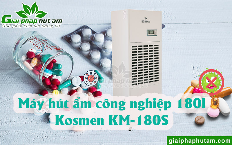 Máy hút ẩm công nghiệp 180l Kosmen KM-180S