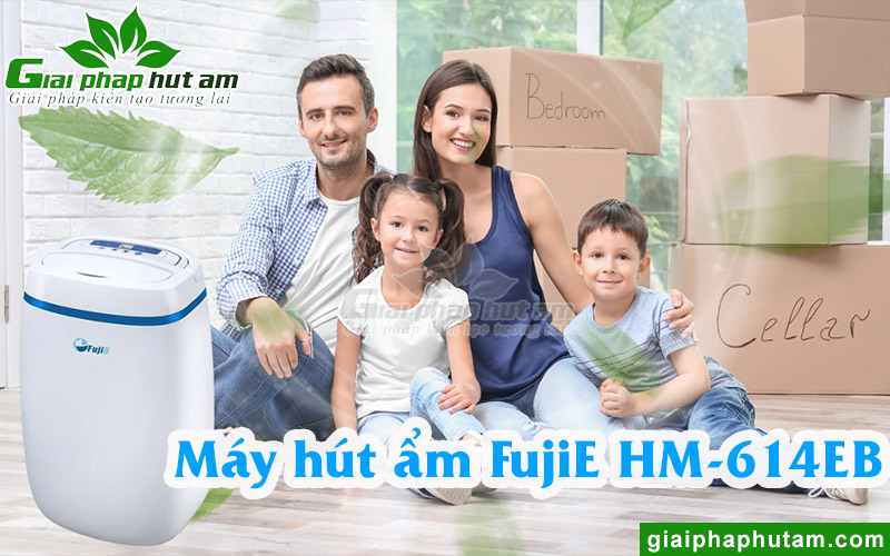 Máy hút ẩm gia đình 14l FujiE HM-614EB