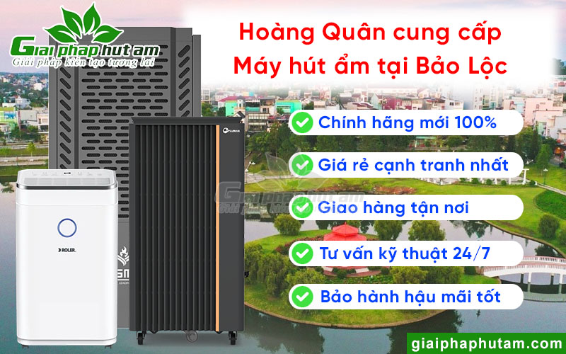 Hoàng Quân cung cấp máy hút ẩm giá tốt tại Bảo Lộc