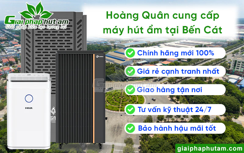 Hoàng Quân cung cấp máy hút ẩm giá rẻ tại Bến Cát